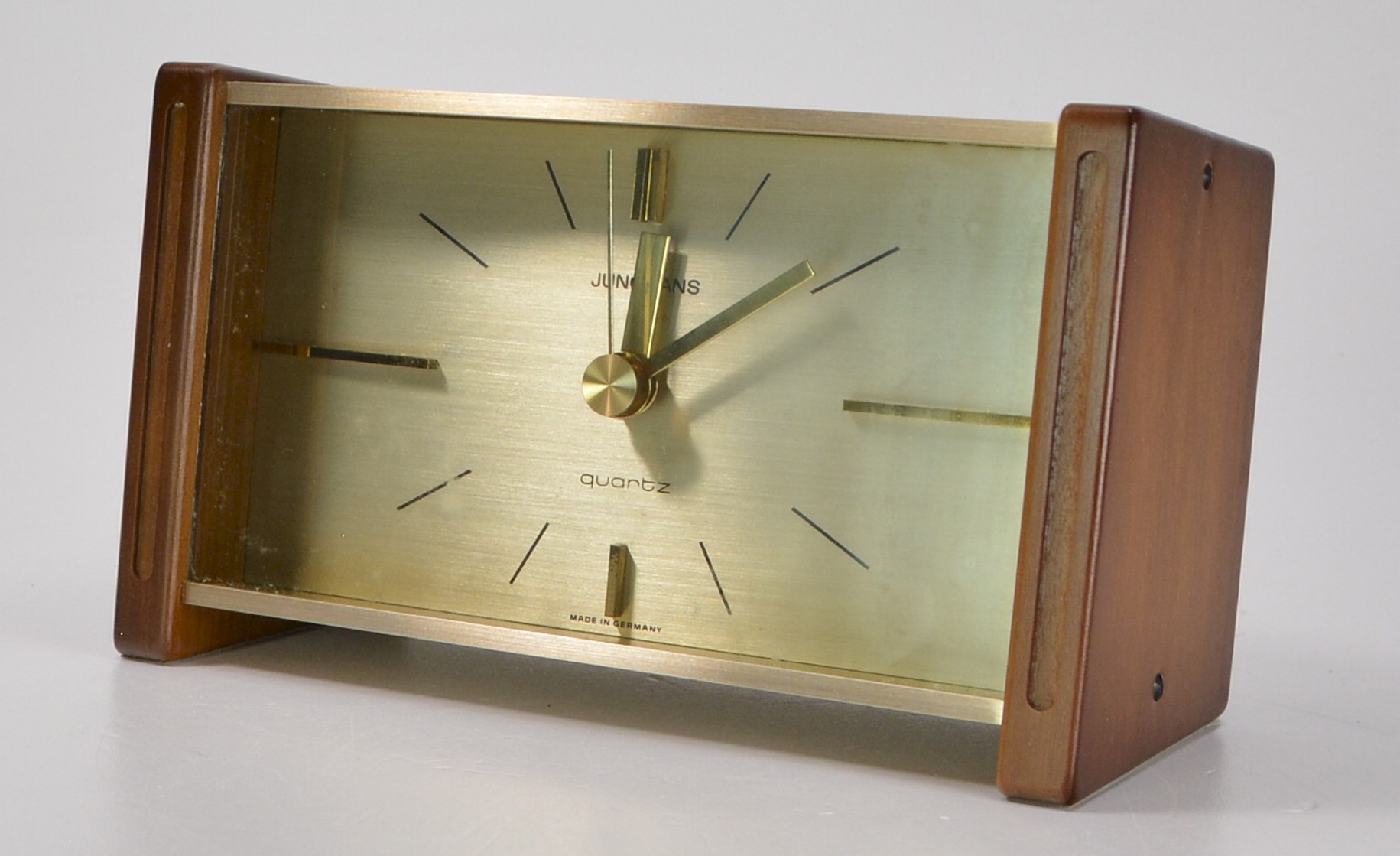 JUNGHANS alte Tischuhr Schrankuhr Kaminuhr Holz 364/3051 NEU/OVP NOS
